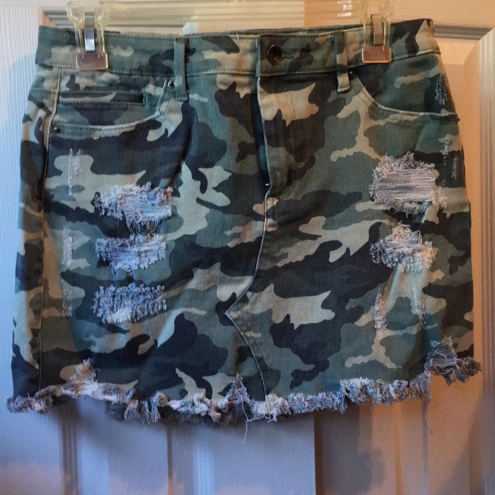 Denim camouflage shirt